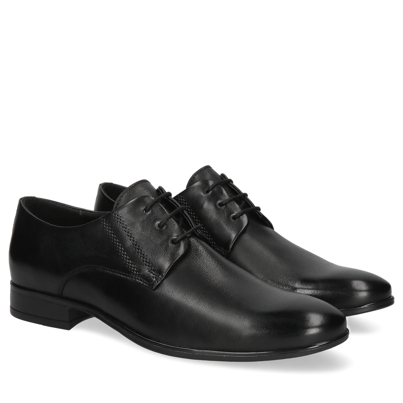 Eleganckie obuwie męskie czarne, podkreśl swój styl, Conhpol, Konopka shoes