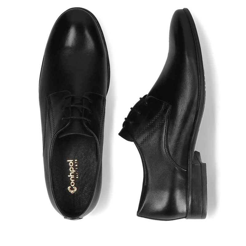 Eleganckie obuwie męskie czarne, podkreśl swój styl, Conhpol, Konopka shoes
