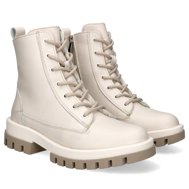 Damskie, beżowe botki Kari ze skóry naturalnej, licowej, Kampa - polska produkcja, KK0010-01, Botki, Konopka Shoes Damskie, beżowe botki Kari ze skóry naturalnej, licowej, Kampa - polska produkcja, KK0010-01, Botki, Konopka Shoes