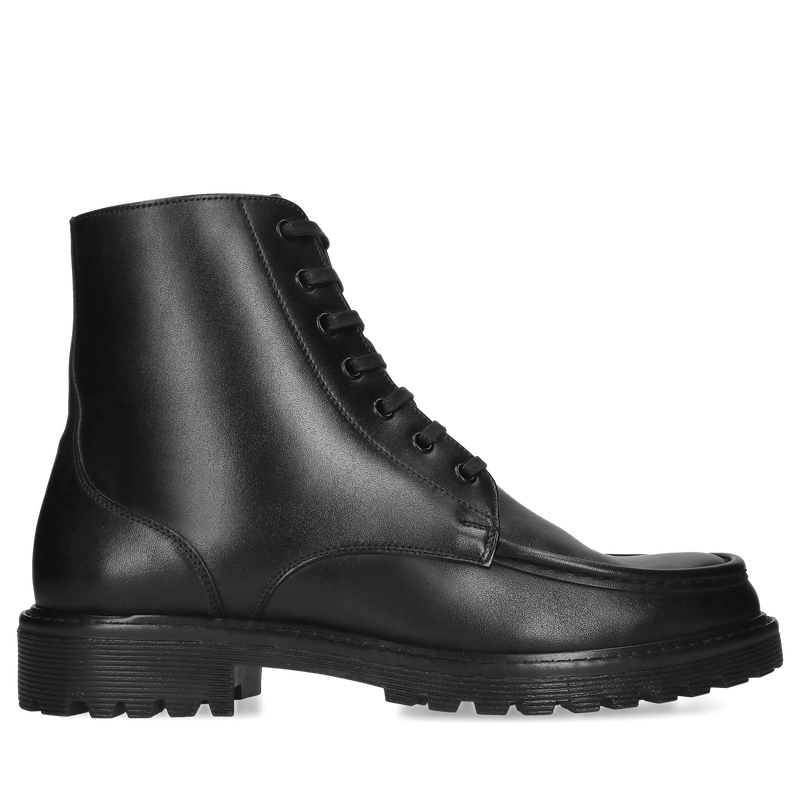 Męskie, czarne trzewiki zimowe Cesare z licowej skóry naturalnej, Conhpol - polska produkcja, CK6363-02, Trzewiki, Konopka Shoes Męskie, czarne trzewiki zimowe Cesare z licowej skóry naturalnej, Conhpol - polska produkcja, CK6363-02, Trzewiki, Konopka Shoes