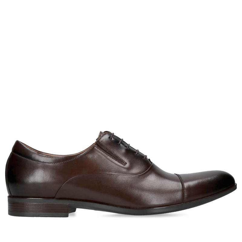 Brązowe oxfordy Richard, Conhpol - polska produkcja, Oxford, Konopka Shoes