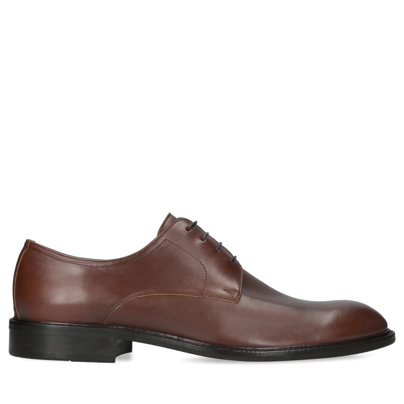 Brązowe derby Luca, Conhpol - polska produkcja, Derby, Konopka Shoes