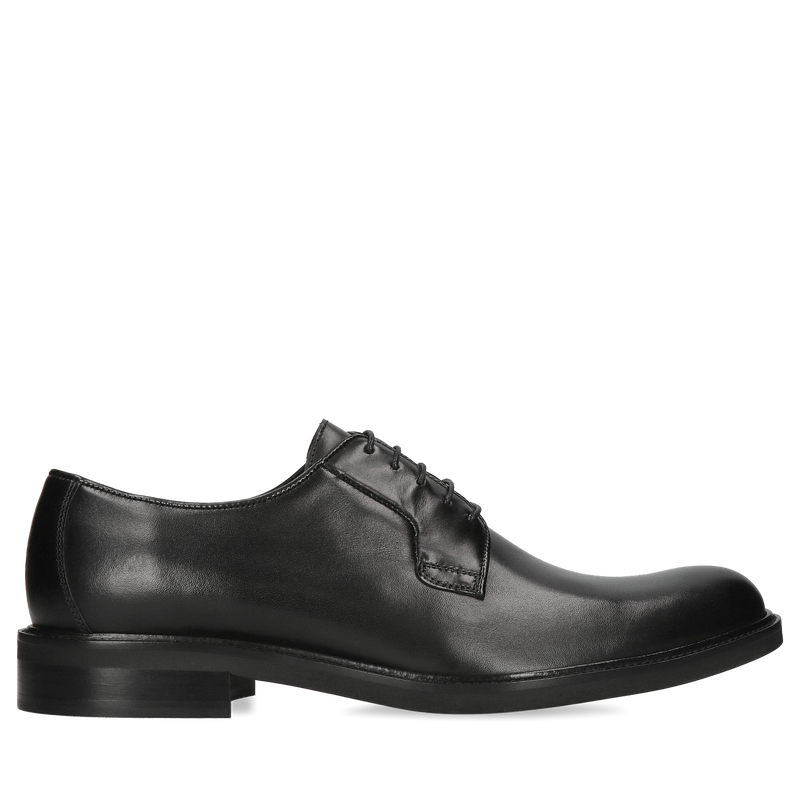 Czarne derby Oscar, Conhpol - polska produkcja, Derby, Konopka Shoes