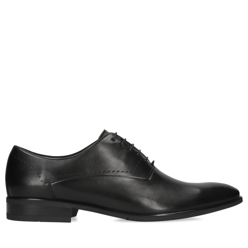 Czarne oxfordy Orion, Conhpol - polska produkcja, Oxford, Konopka Shoes