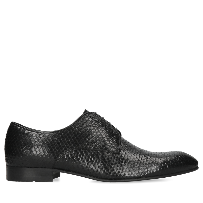 Czarne derby Kevin, Conhpol - polska produkcja, Derby, Konopka Shoes