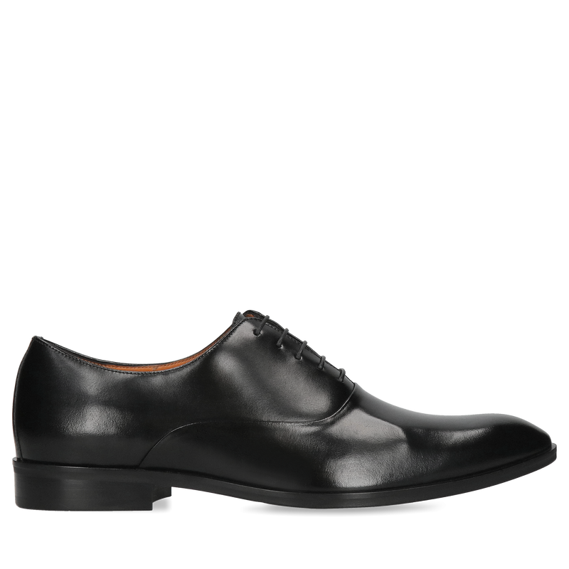 Czarne oxfordy Kevin, Conhpol - polska produkcja, Oxford, Konopka Shoes