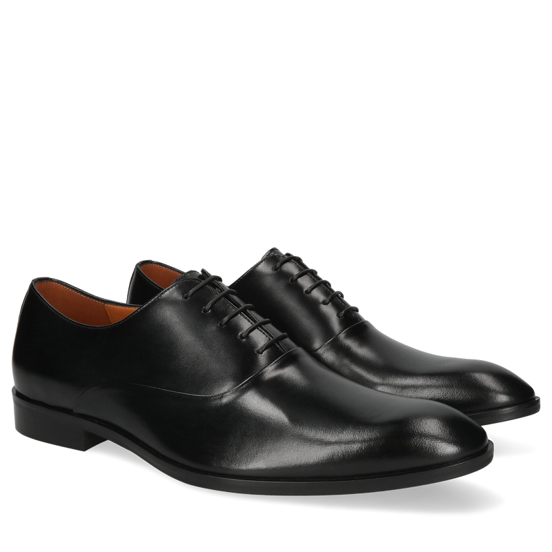 Czarne oxfordy Kevin, Conhpol - polska produkcja, Oxford, Konopka Shoes