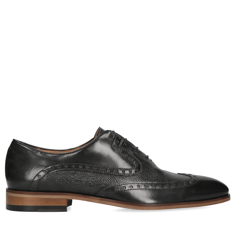 Szare oxfordy Thoma, Conhpol - polska produkcja, Oxford, konopka Shoes