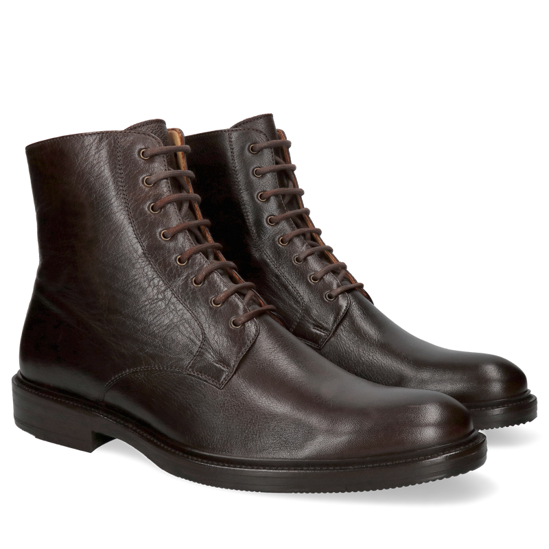 Brązowe trzewiki Miron, Conhpol - polska produkcja, Trzewiki