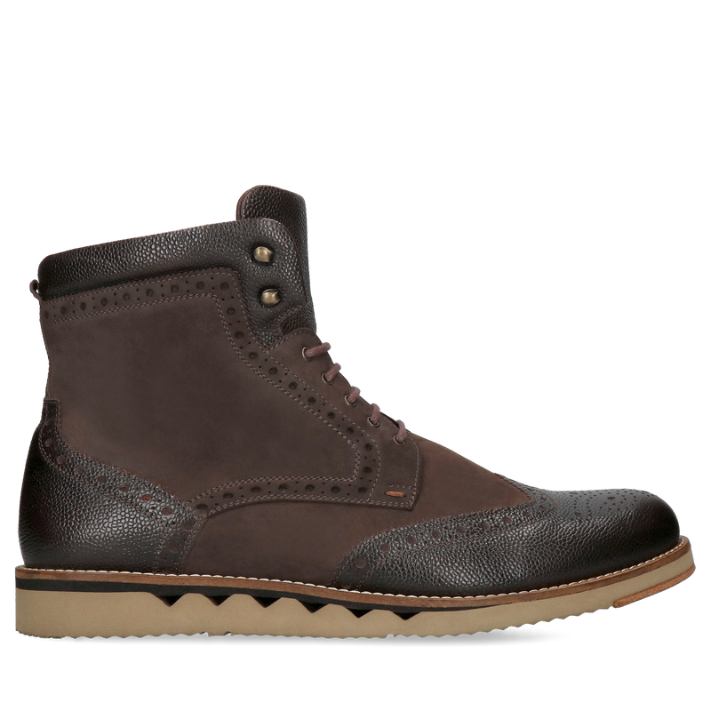 Brązowe trzewiki Miron, Conhpol - polska produkcja, Trzewiki, Konopka Shoes