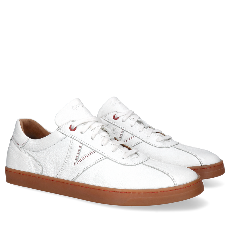 Białe sneakersy Casey, Conhpol Dynamic - polska produkcja, Sneakersy, Konopka Shoes