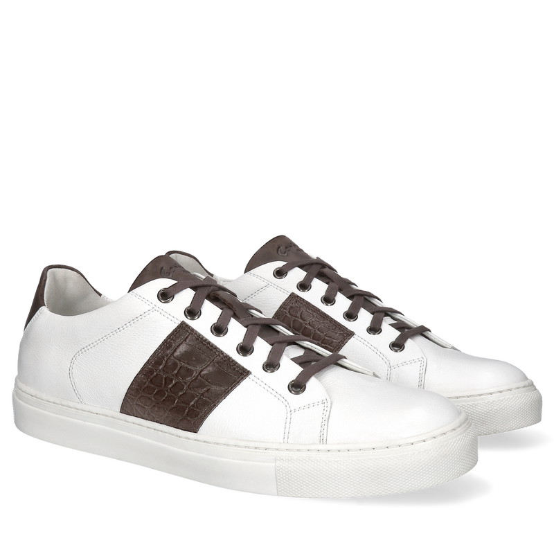 Białe sneakersy Fotyn, Conhpol Dynamic - polska produkcja, Sneakersy, Konopka Shoes