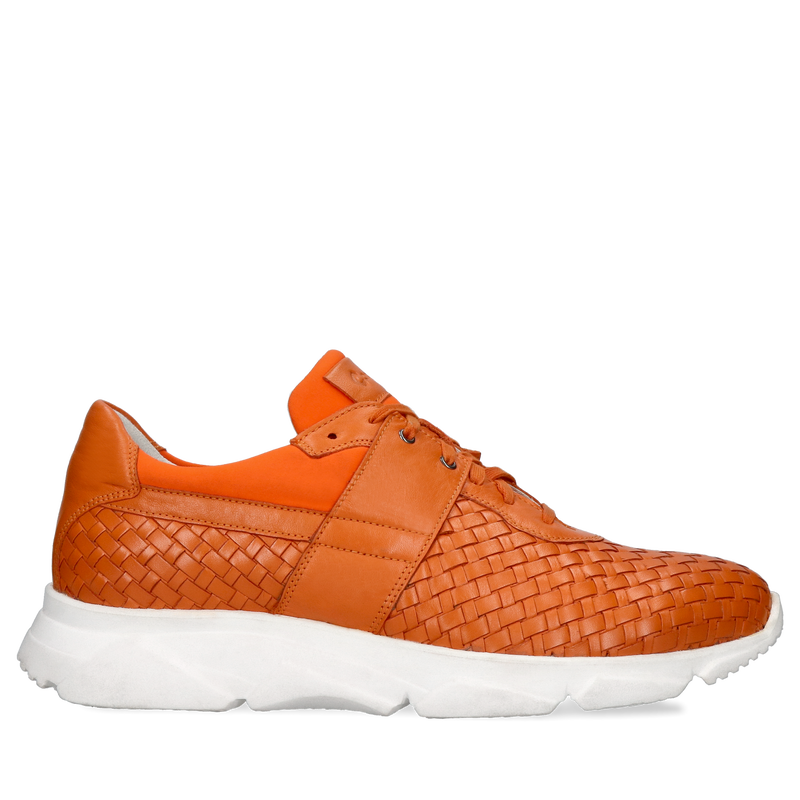 Pomarańczowe sneakersy Jazon, Conhpol Dynamic - polska produkcja, Sneakersy, Konopka Shoes