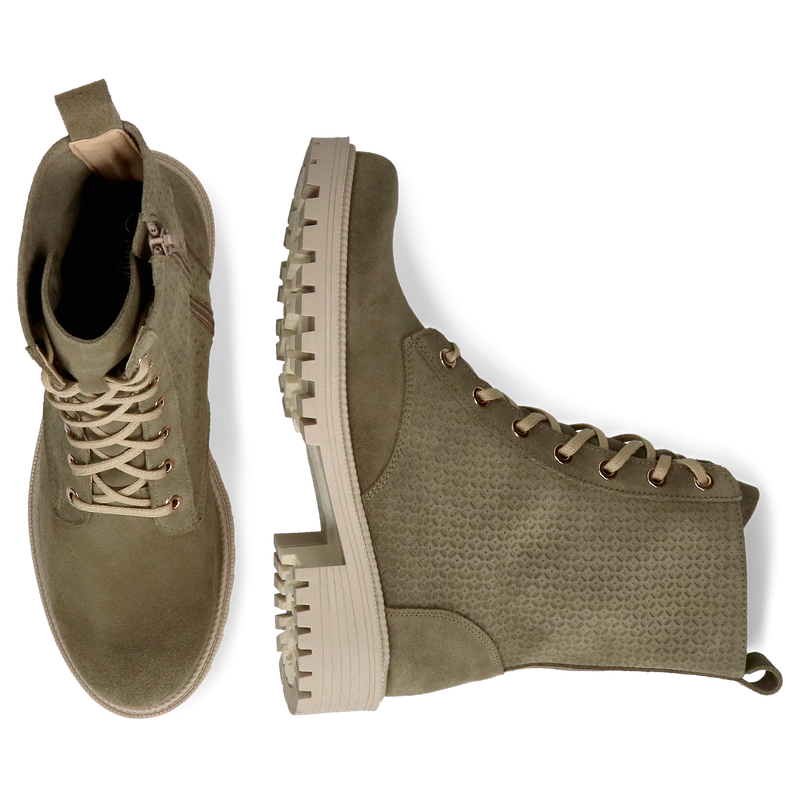 Zamszowe botki wiązane z okrągłym noskiem, polskie buty, Conhpol Relax, Konopka Shoes