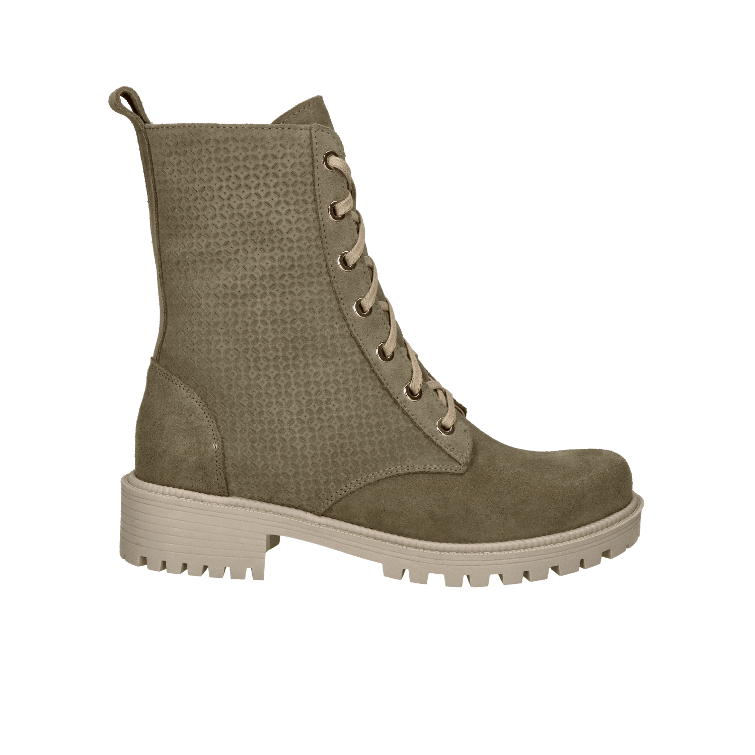 Zielone botki Peppy, Conhpol Relax - polska produkcja, Trapery i workery, RE2613-03, Konopka Shoes