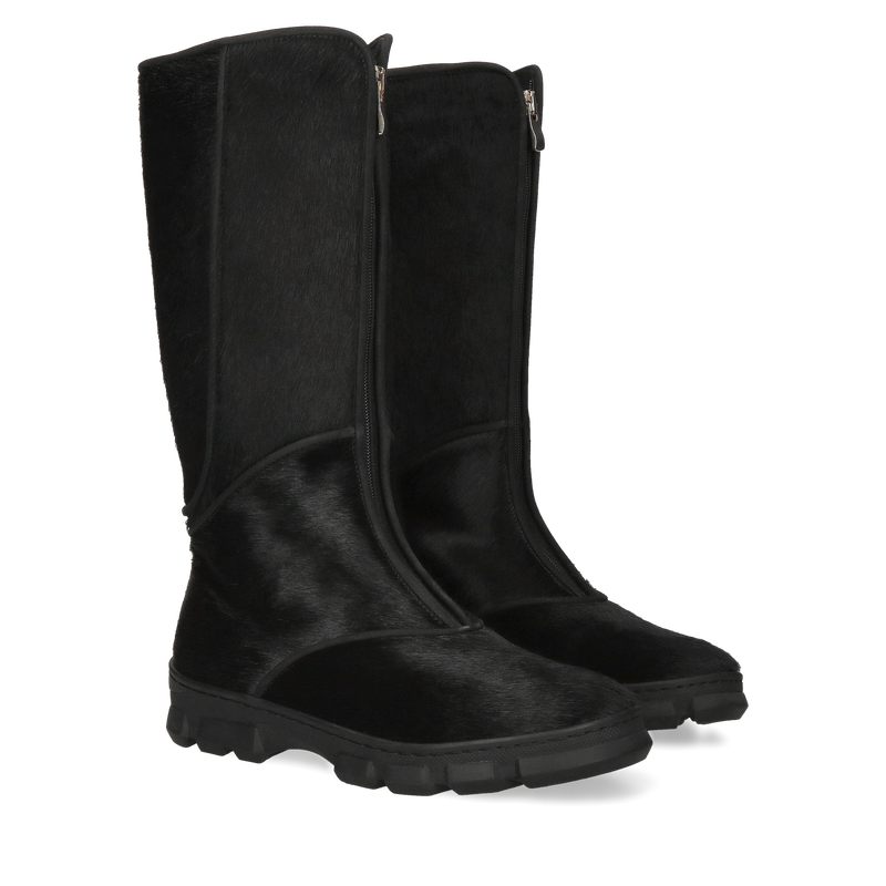 Czarne kozaki Wilma, Conhpol Bis - polska produkcja, BK5615-01, Kozaki, Konopka Shoes