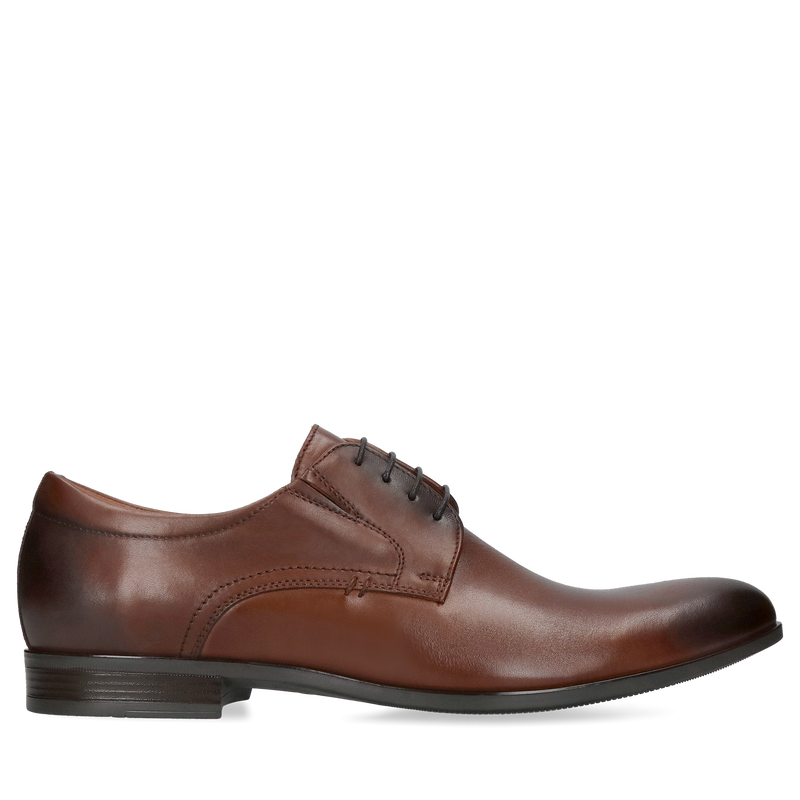 Eleganckie buty męskie do garnituru ze skóry naturalnej, derby
