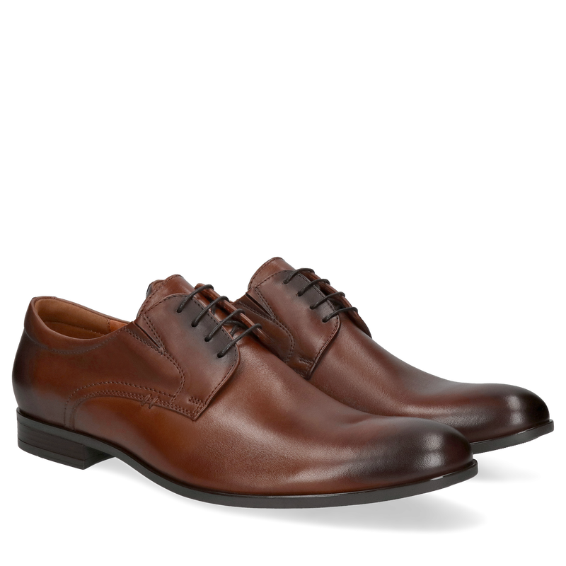 Eleganckie buty męskie do garnituru ze skóry naturalnej, derby