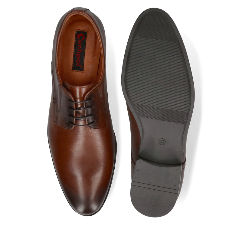 Eleganckie buty męskie do garnituru ze skóry naturalnej, derby