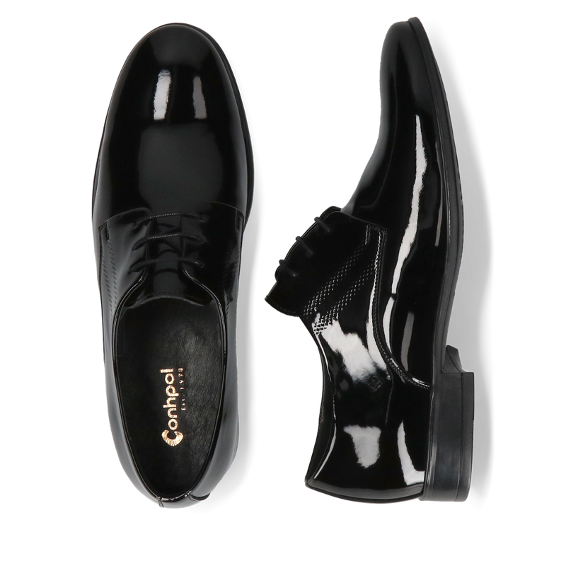 Klasyczne lakierki buty męskie do garnituru, na ślub i komunię