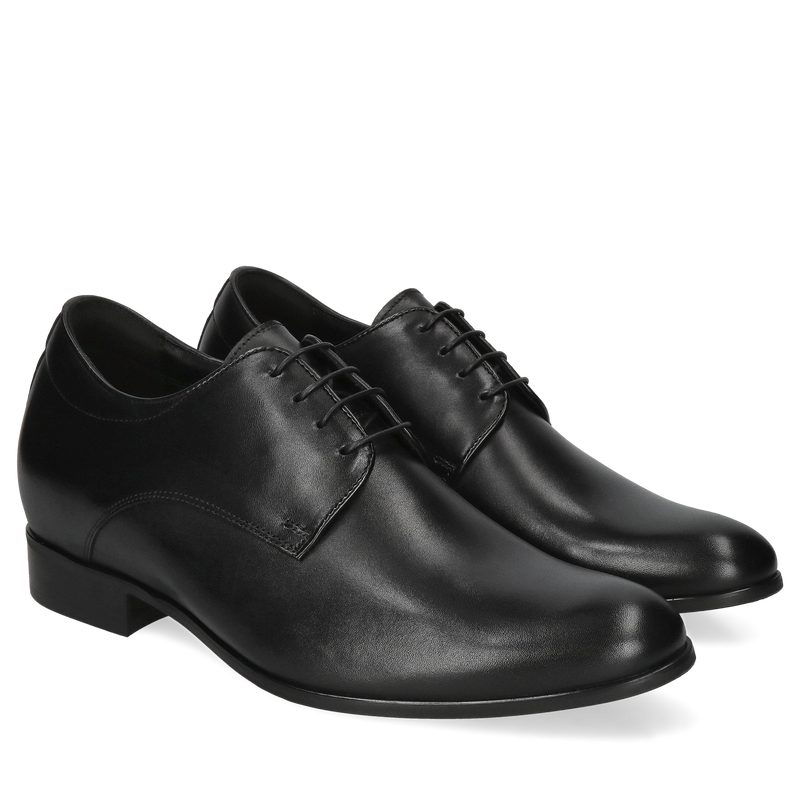 Idealne na ważne spotkania buty biznesowe podwyższające wzrost o 7 cm