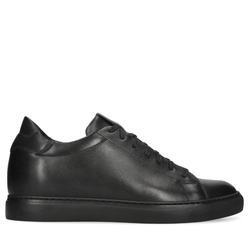 Czarne buty podwyższające Xavier +6 cm, Conhpol Dynamic - polska produkcja, Sneakersy, SH2682-02, Konopka Shoes