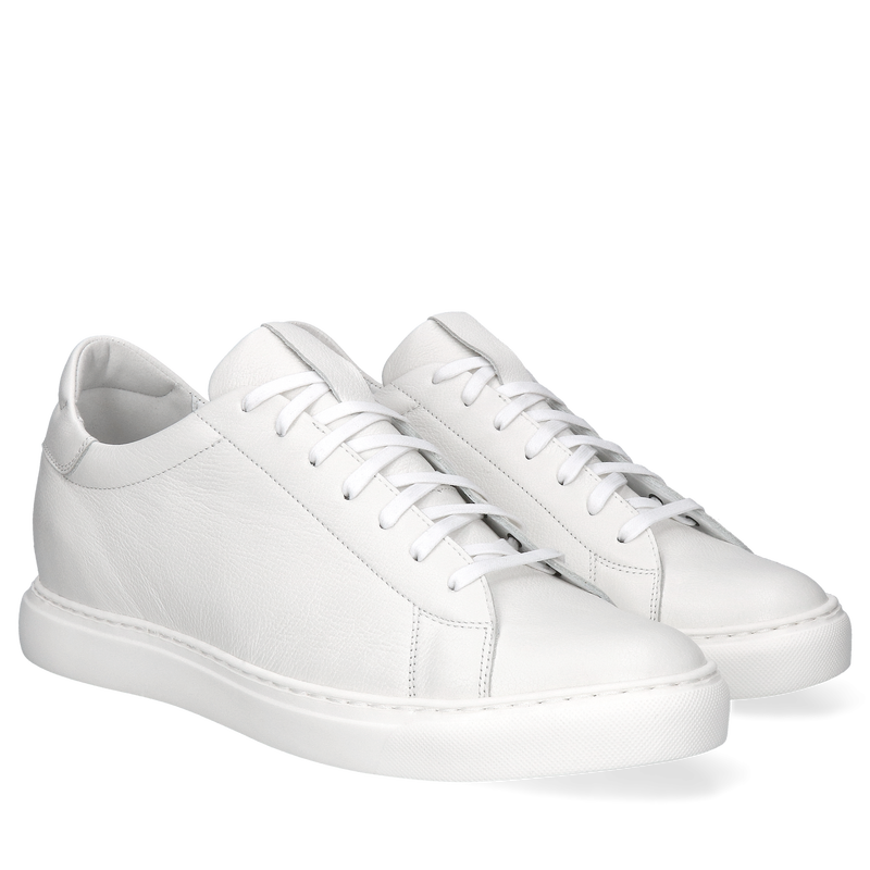 Klasyczne adidasy męskie podnoszące wzrost, skóra naturalna