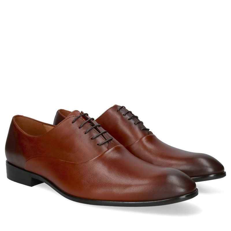 Obuwie męskie wizytowe, oxford, ręcznie malowane, luksusowy wygląd