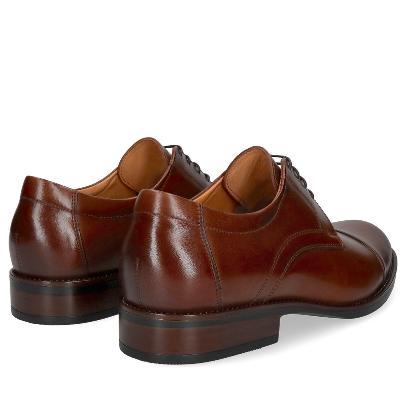 Półbuty męskie skórzane brązowe eleganckie, buty casual, Conhpol, Konopka shoes