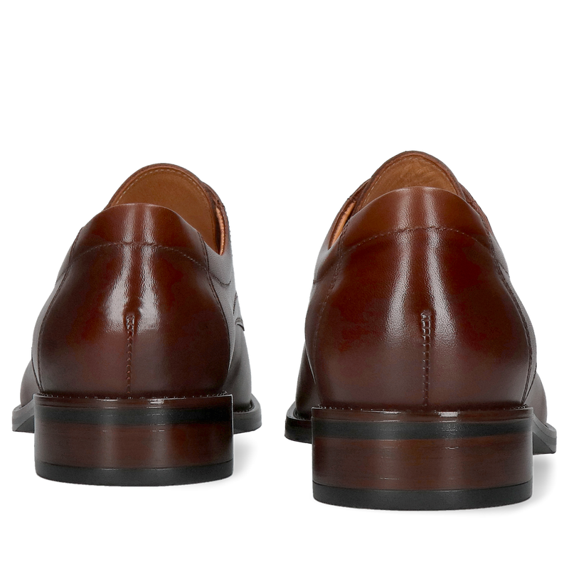 Półbuty męskie skórzane brązowe eleganckie, buty casual, Conhpol, Konopka shoes