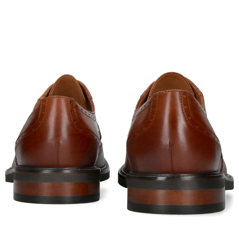 Klasyczne brogsy męskie, idealne do garnituru, tęgość G 1/2