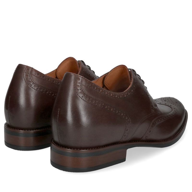 Brogsy skórzane, zwiększ pewność siebie, +7 cm wzrostu