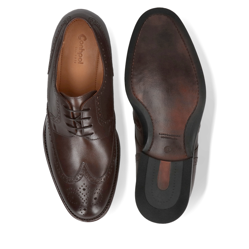 Brogsy skórzane, zwiększ pewność siebie, +7 cm wzrostu