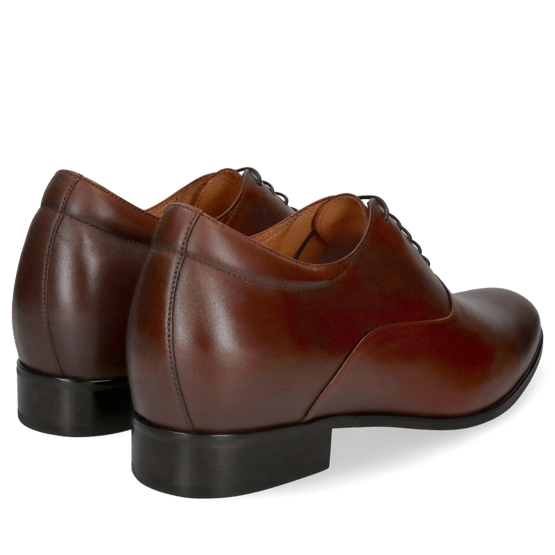 Eleganckie oxfordy podnoszące wzrost, polskie buty ze skóry