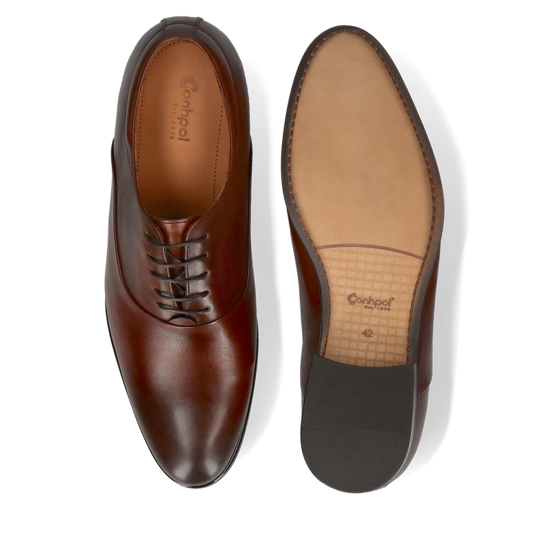 Eleganckie oxfordy podnoszące wzrost, polskie buty ze skóry