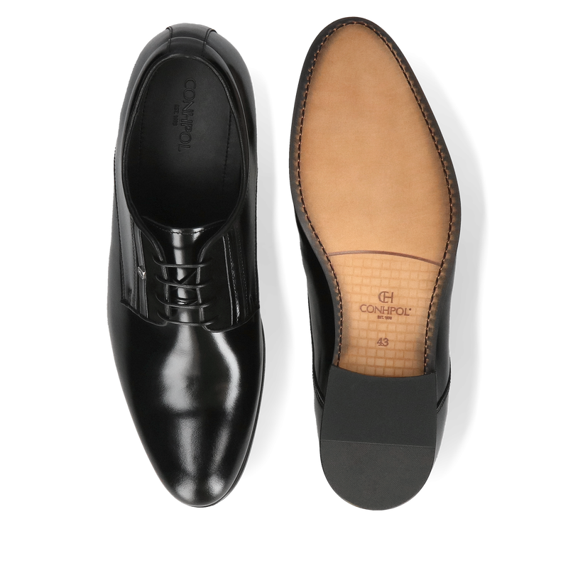 Dyskretnie wyższy, buty wizytowe męskie podwyższające wzrost, Conhpol, Konopka shoes