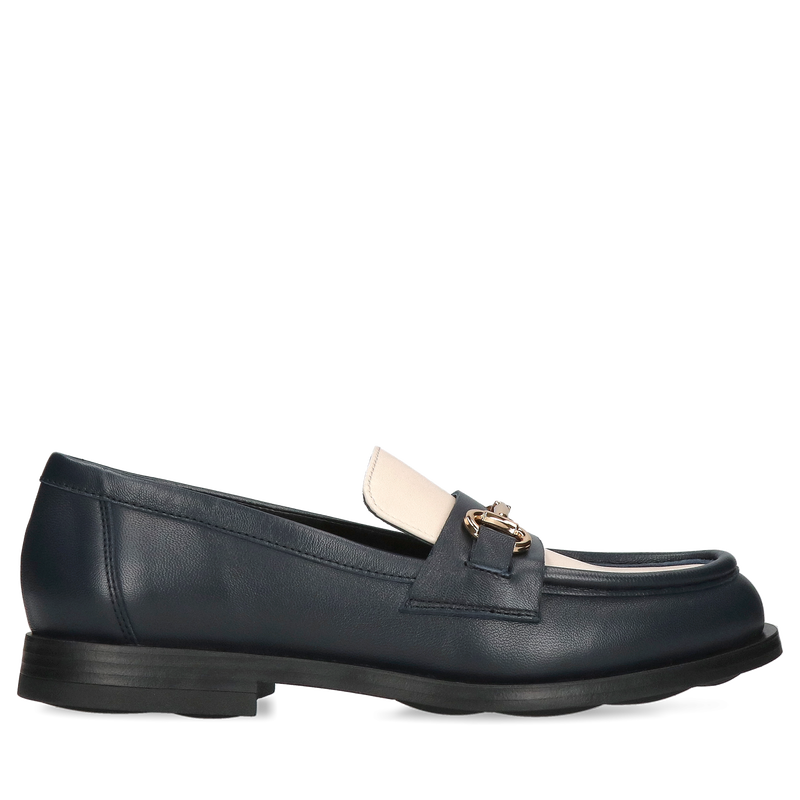 Granatowe loafersy Erina, Conhpol BIS - polska produkcja, BI5763-01, Loafersy i mokasyny, Konopka Shoes