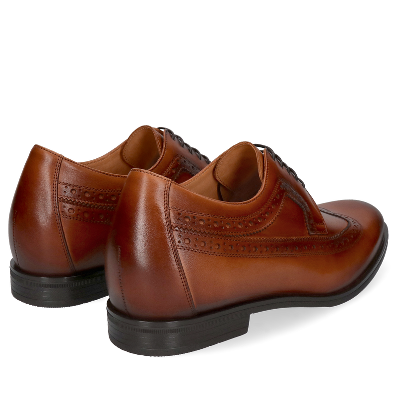 Męskie buty skórzane podnoszące wzrost, ręczne wykonanie