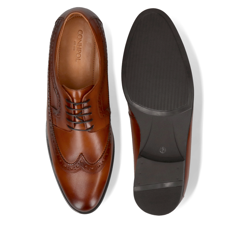 Męskie buty skórzane podnoszące wzrost, ręczne wykonanie