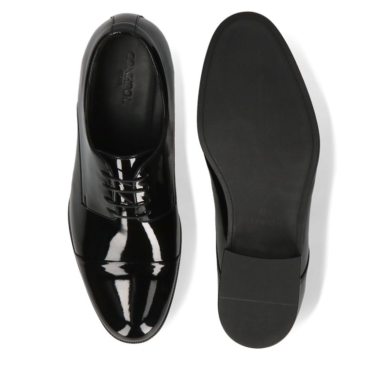 Rzemieślnicze wykonanie, buty podwyższane dla mężczyzn do garnituru, Conhpol, Konopka shoes