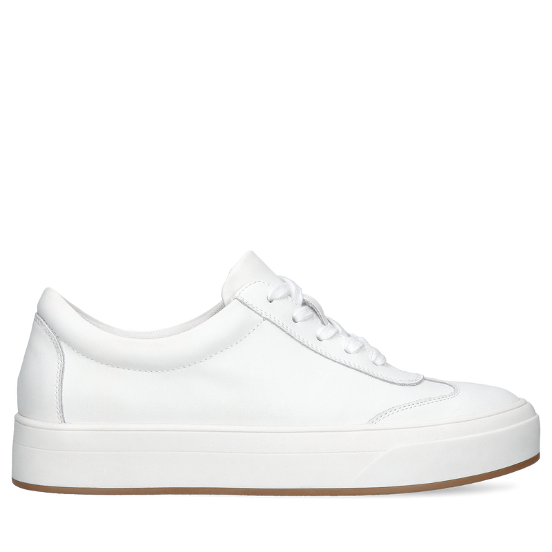 Białe sneakersy damskie ze skóry Flavia, Sneakersy, GG0006-01, Konopka Shoes