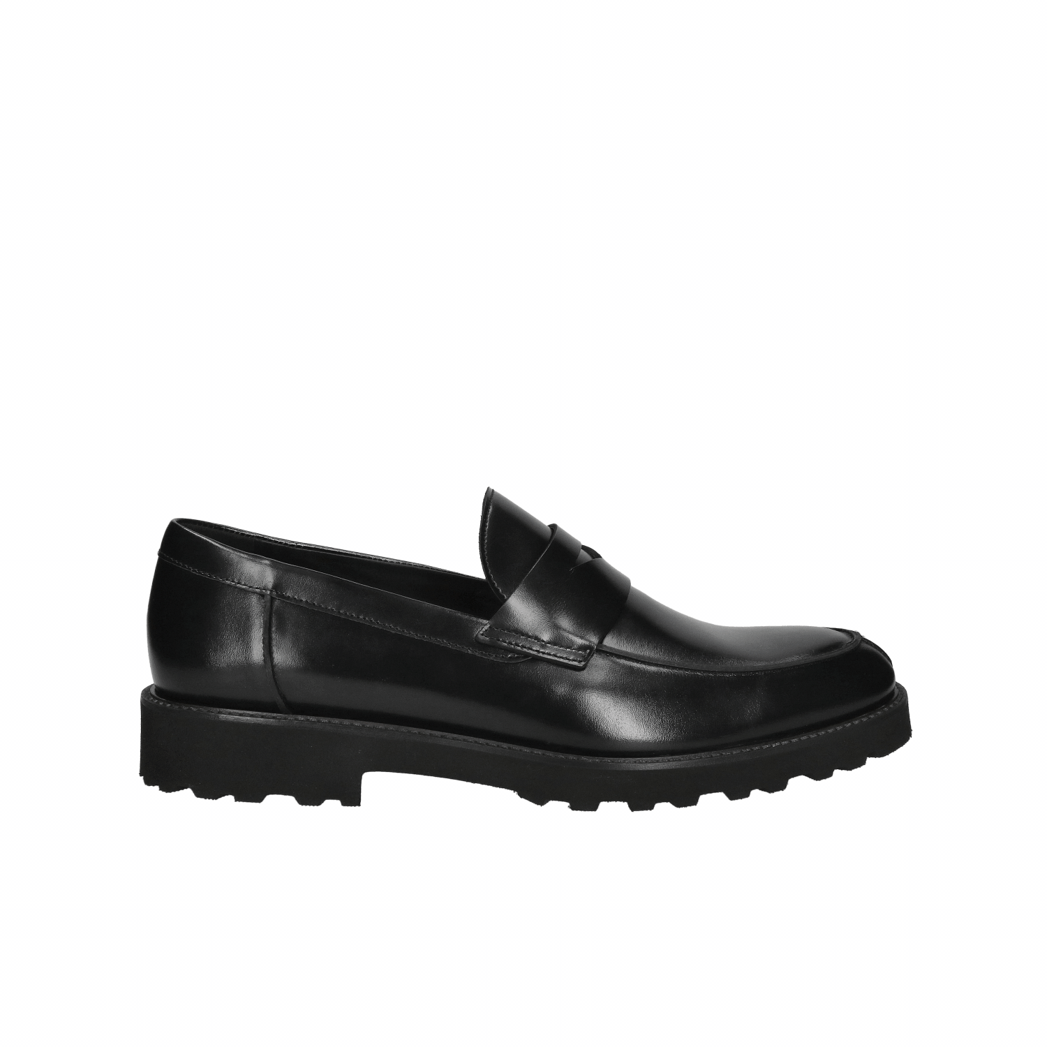 Męskie buty czarne, klasyczne loafersy skórzane, Conhpol, Konopka Shoes