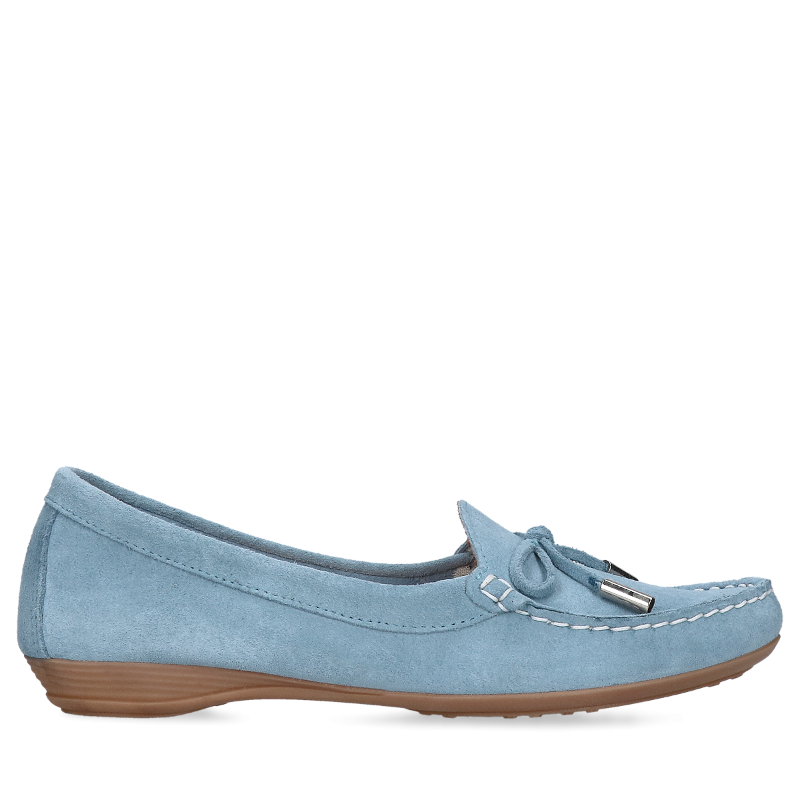 Niebieskie mokasyny Filipe Shoes, Loafersy i mokasyny,  FI0393-07, Konopka Shoes