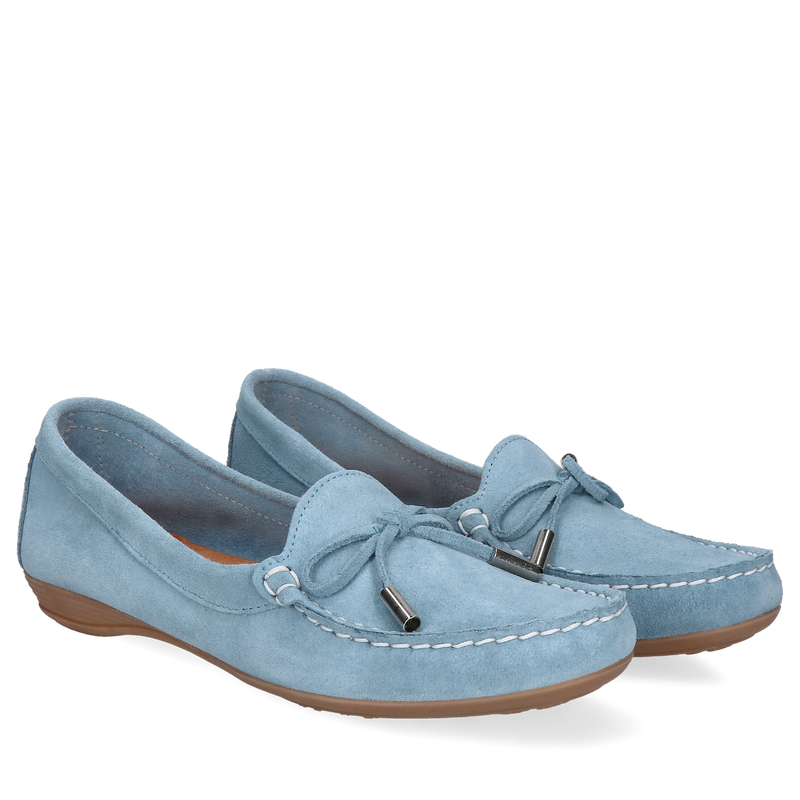 Niebieskie mokasyny Filipe Shoes, Loafersy i mokasyny,  FI0393-07, Konopka Shoes