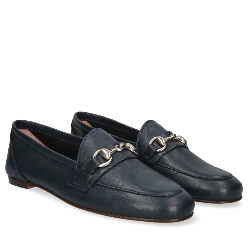 Granatowe mokasyny Filipe Shoes, FI0404-01, Loafersy i mokasyny, Konopka Shoes