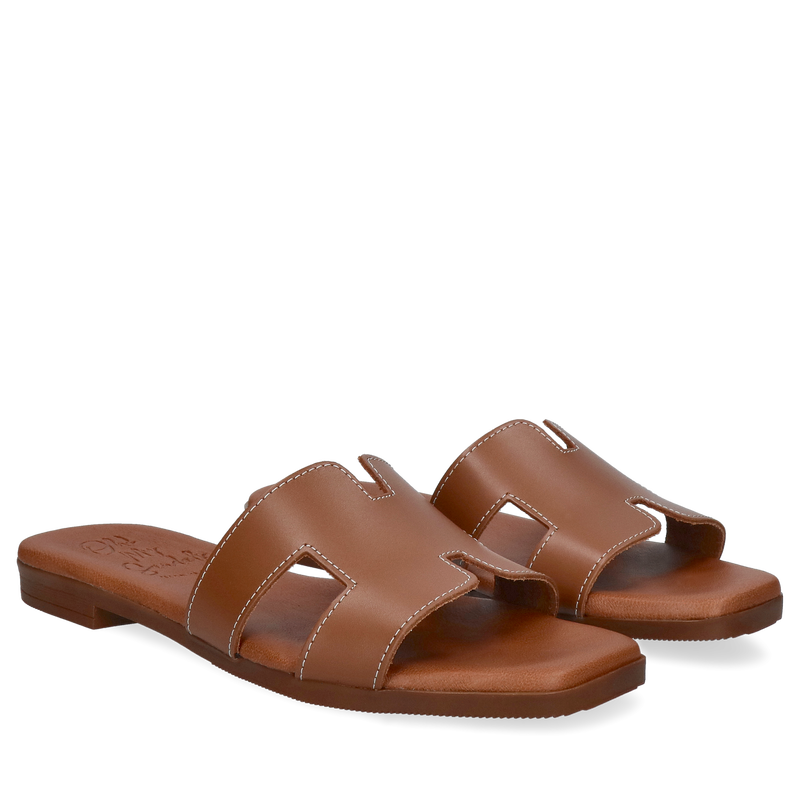 Brązowe klapki Jean, OH MY SANDALS, OH0001-01, Klapki, Konopka Shoes Brązowe klapki Jean, OH MY SANDALS, OH0001-01, Klapki, Konopka Shoes