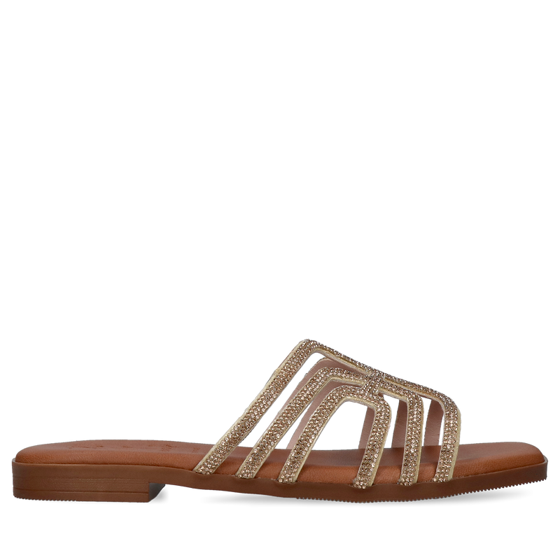 Złote klapki Jean, OH MY SANDALS, OH0002-01, Sandały, Konopka Shoes Złote klapki Jean, OH MY SANDALS, OH0002-01, Sandały, Konopka Shoes