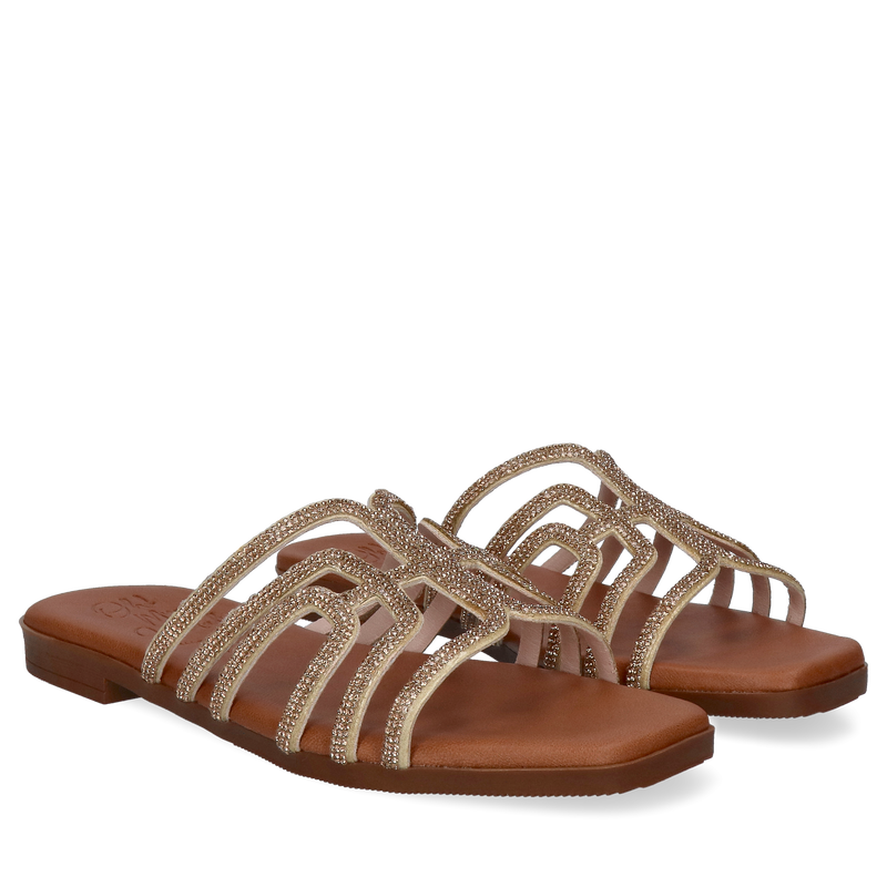 Złote klapki Jean, OH MY SANDALS, OH0002-01, Sandały, Konopka Shoes Złote klapki Jean, OH MY SANDALS, OH0002-01, Sandały, Konopka Shoes