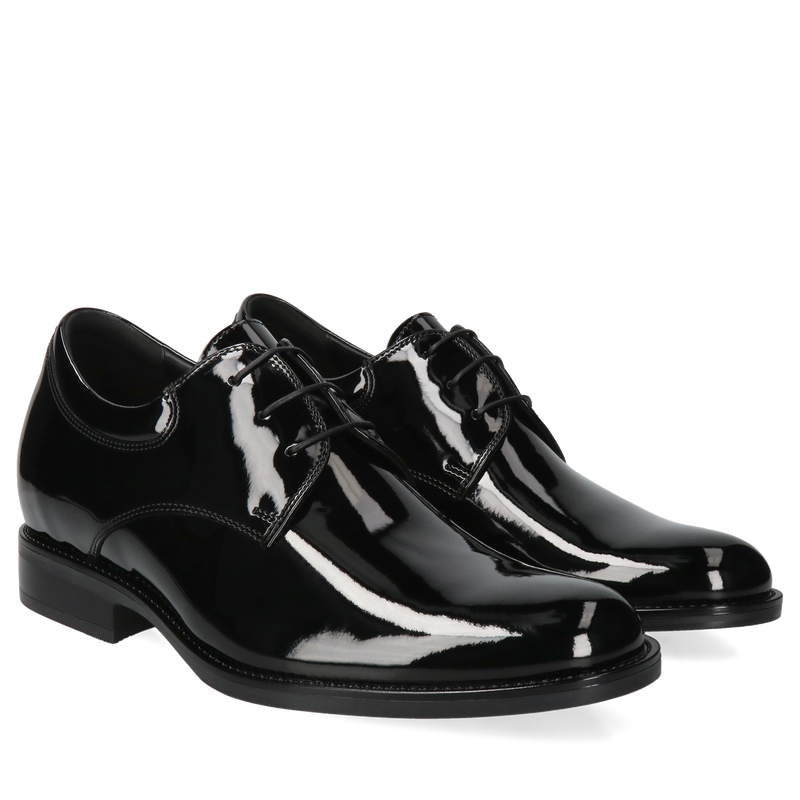 Lakierki męskie, podwyższające wzrost, eleganckie buty męskie do garnituru