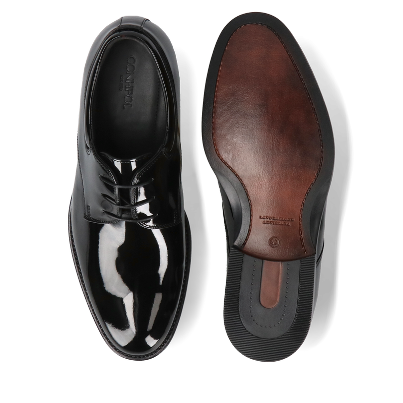 Lakierki męskie, podwyższające wzrost, eleganckie buty męskie do garnituru